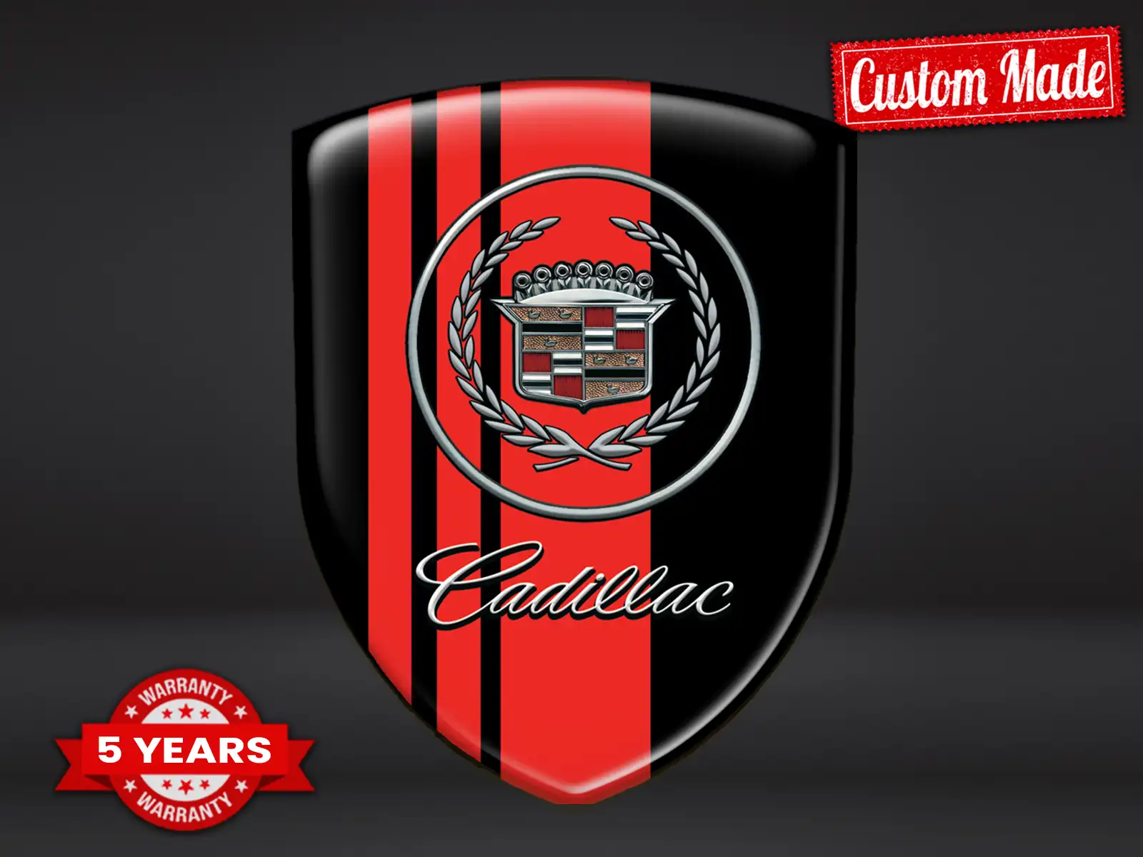 Cadillac Sticker Silicone Pro Max Résistant Stylé Design